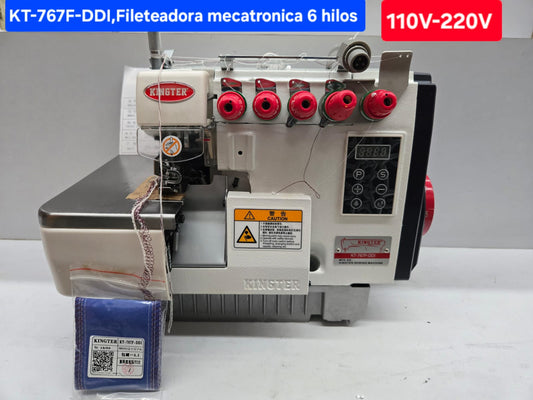 Fileteadora Mecatronica Kingter KT 767 F DDI Máquina De Coser