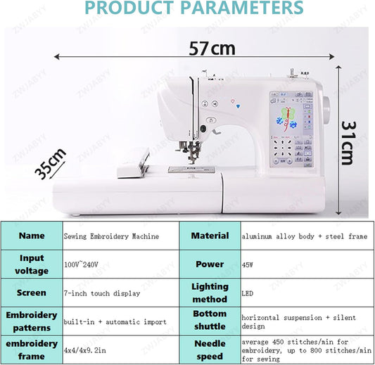 Bordadora Familiar Kingter Kt ES8 Profesional Domestica