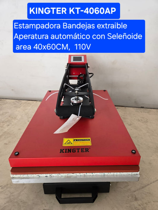 Plancha Automatica Estampadora Sublimadora KINGTER Kt 40x60 AP