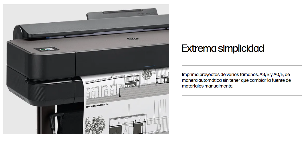 Impresora Hp Designjet T650 De 36 Pulgadas
