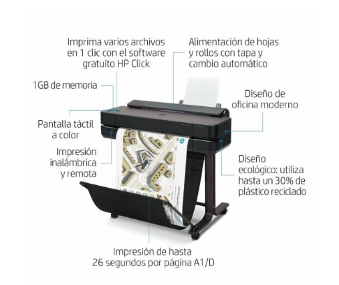 Impresora Hp Designjet T650 De 36 Pulgadas