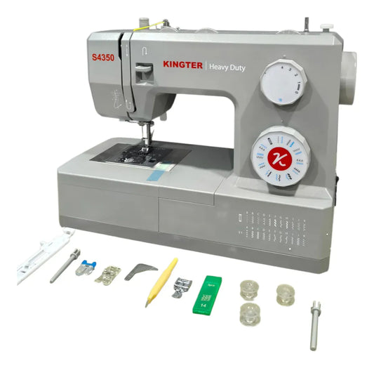 Máquina De Coser Familiar Kingter KT S 4350 Doméstica Heavy Duty Trabajo Pesado