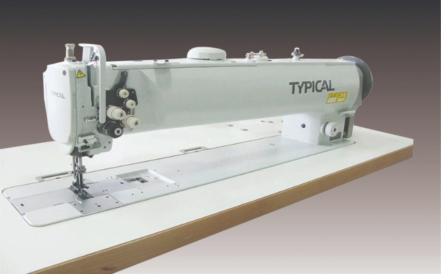 Plana 2 Agujas Triple Transporte Typical GC20666L25 Máquina Cama Larga