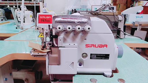 Fileteadora Mecatronica Siruba 747 KS 514 M3 34 + rlk1 Maquinan De Codo 4 Hilos Rodillos Tensores