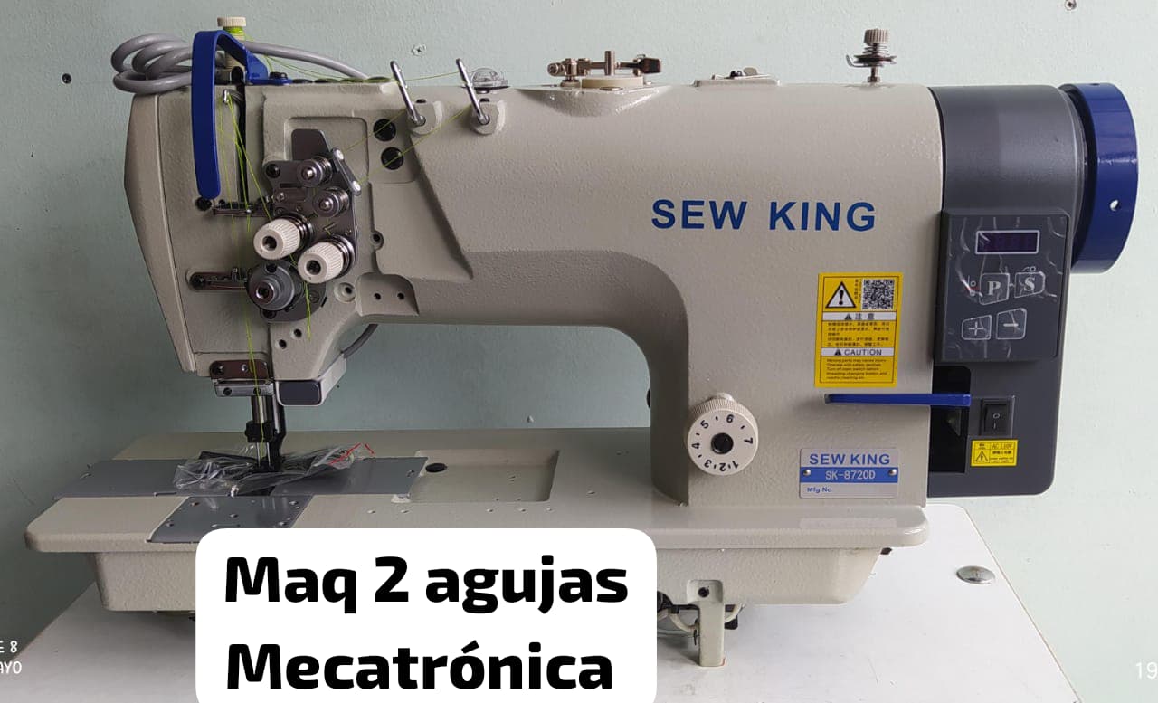 Plana Dos Agujas Mecatronica Sew King SK 872 D Maquina De Coser