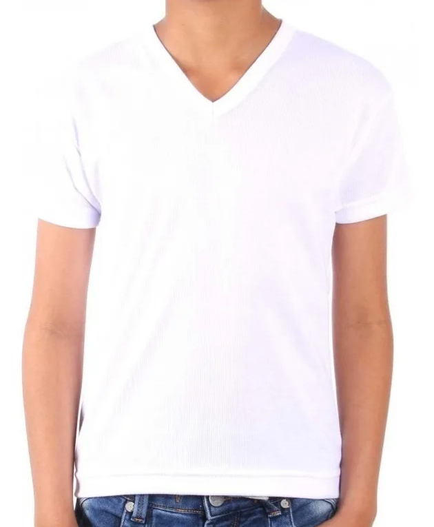 Camiseta Sublimación 100% Poliester Cuello En V - Commercio