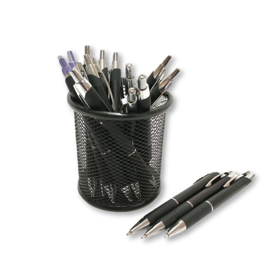 Esfero Promo Retractile Metalizado Negro X 50 IT 547 - Commercio