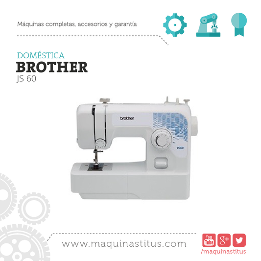 JS 60 Brother Maquina De Coser Familiar - Commercio