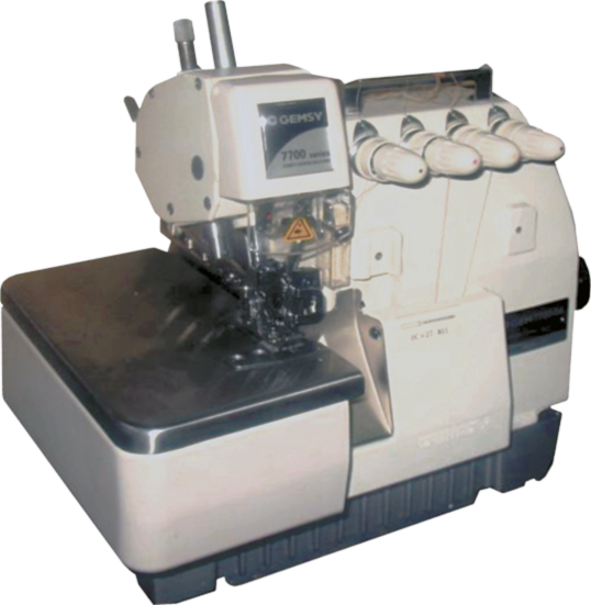 Fileteadora Industrial Gemsy Gem 7700 05 Máquina De Coser - Commercio