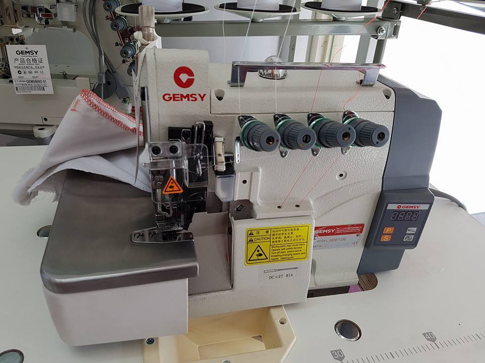 Fileteadora Mecatronica Gemsy Gem 7725 E Maquina De Coser - Commercio