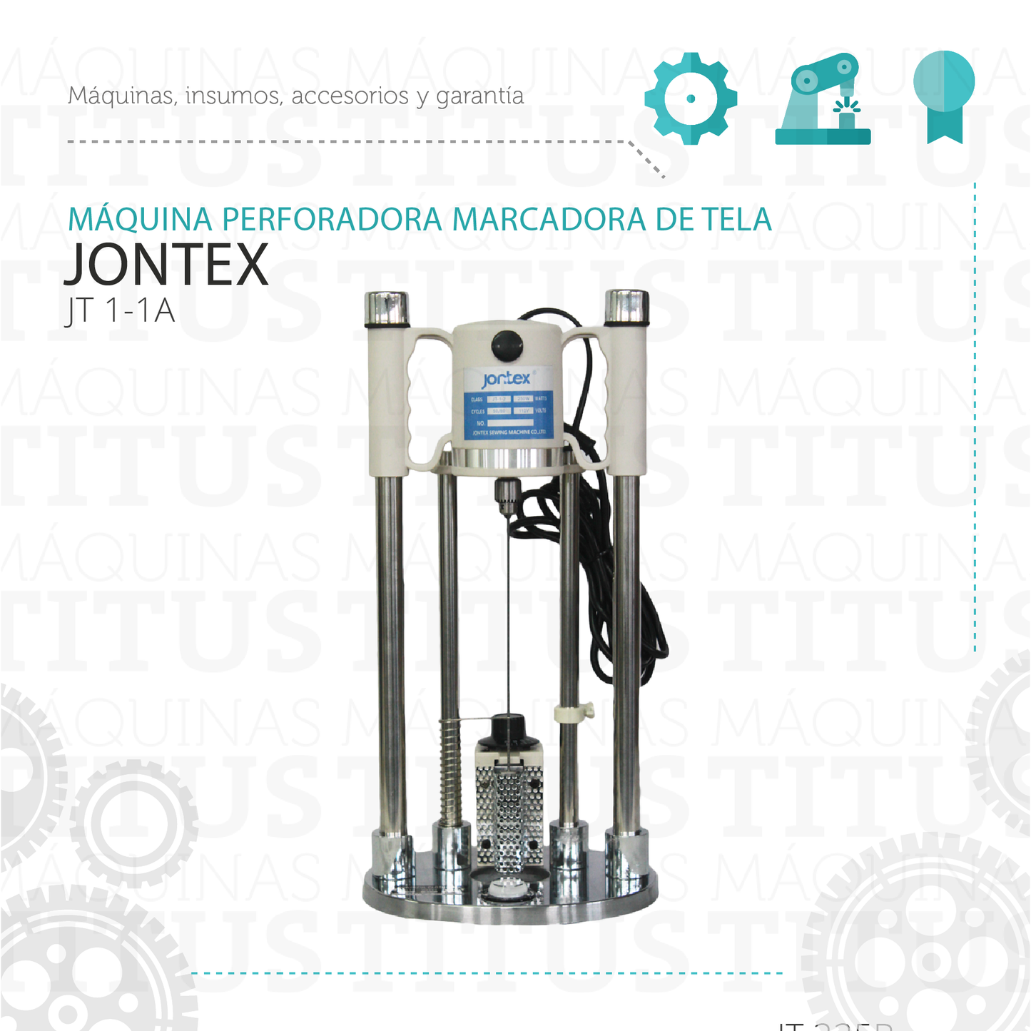 Máquina Perforadora Jontex JT 1-1A Marcadora De Tela - Commercio