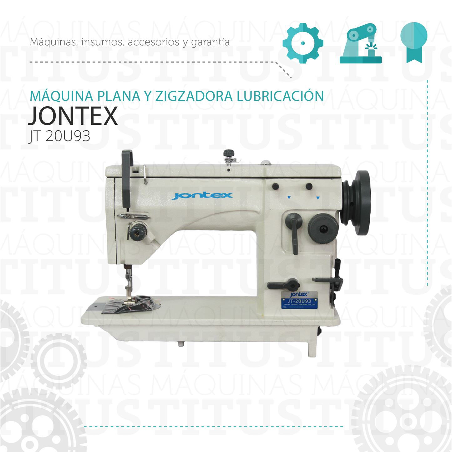 Plana Y Zigzadora Jontex Jt 20u 93 Lubricación Automática - Commercio