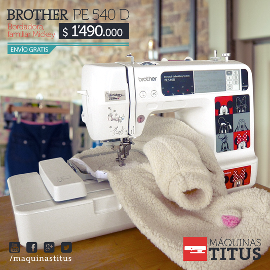 PE 540D Brother Bordadora Profesional - Commercio