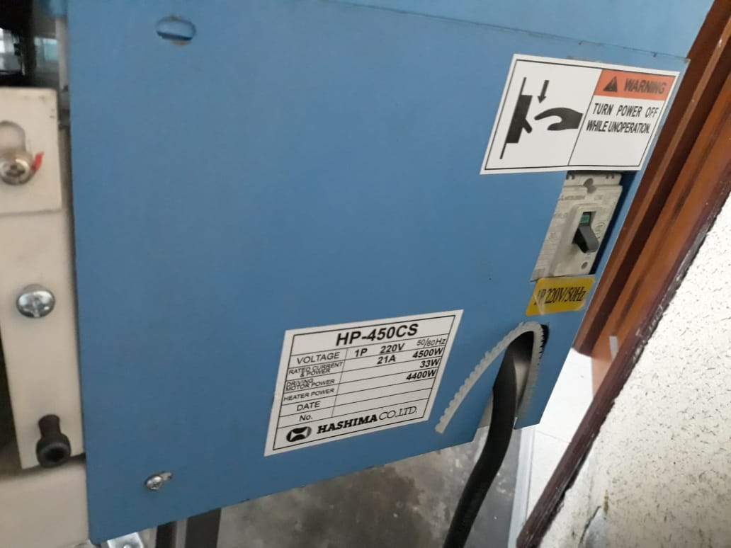 HASHIMA HP 450 CS Plancha Fusionadora Banda Correa EXHIBICION OFERTA - Commercio