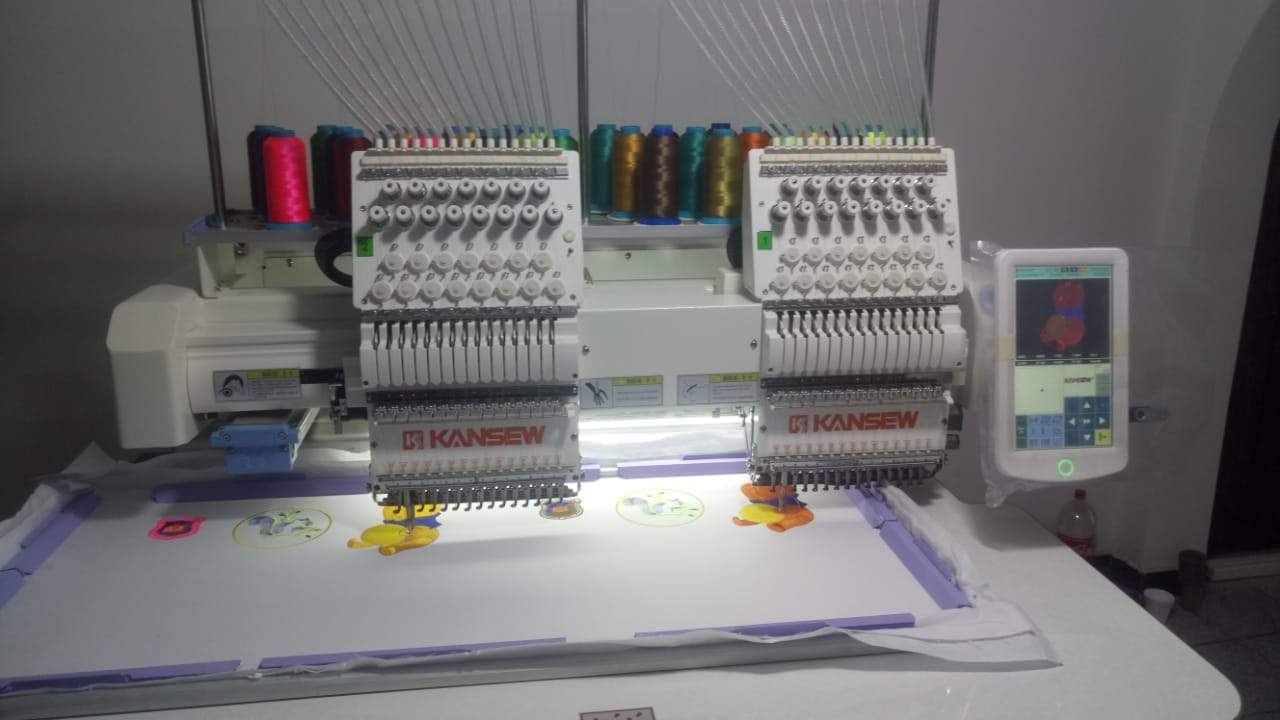 Bordadora Industrial Kansew KS 1502 Kit Gorra Máquina Bordar - Commercio