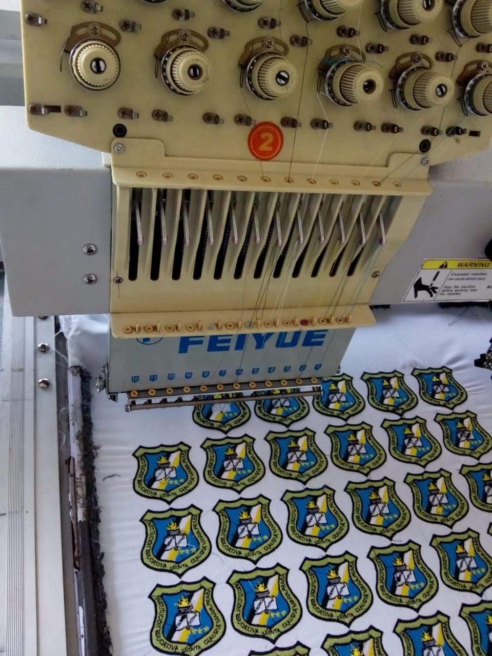 Bordadora Industrial Dos Cabezas FEIYUE 1202 Usada + Kit Gorra Model: 2011 - Commercio