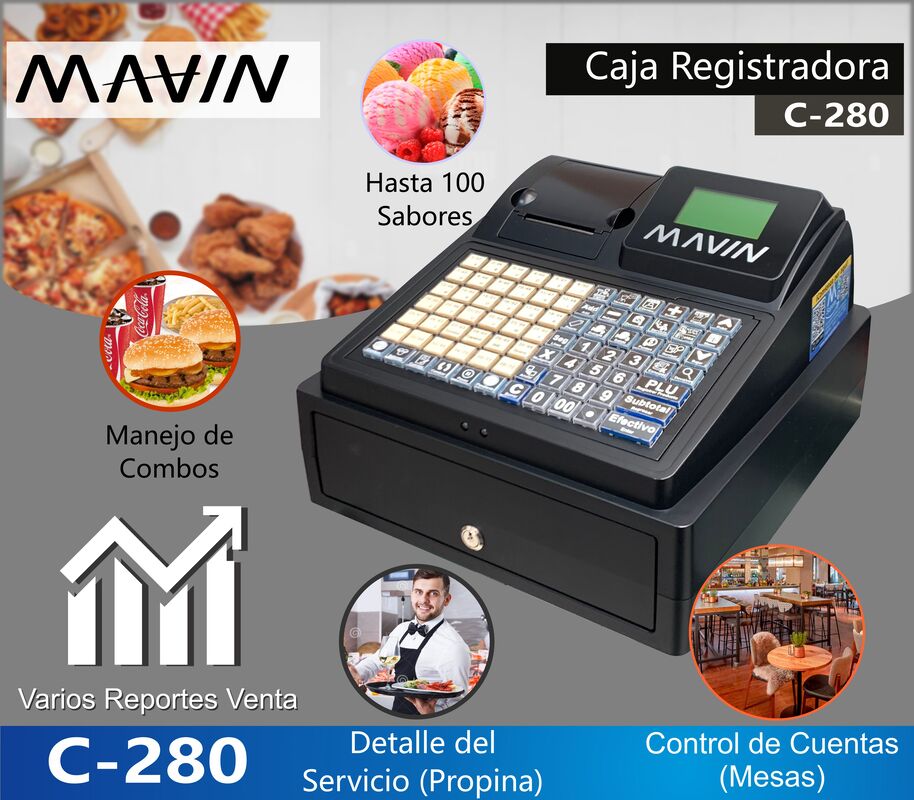 Caja Registradora Mavin C-280 / 7000 Plus Usb