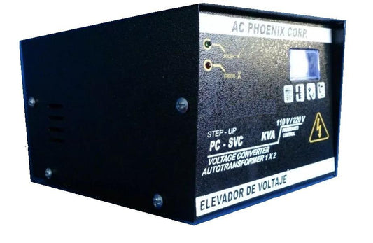 Elevadores Corriente 1000 watts Luz 110v a 220v Convertidor - Commercio