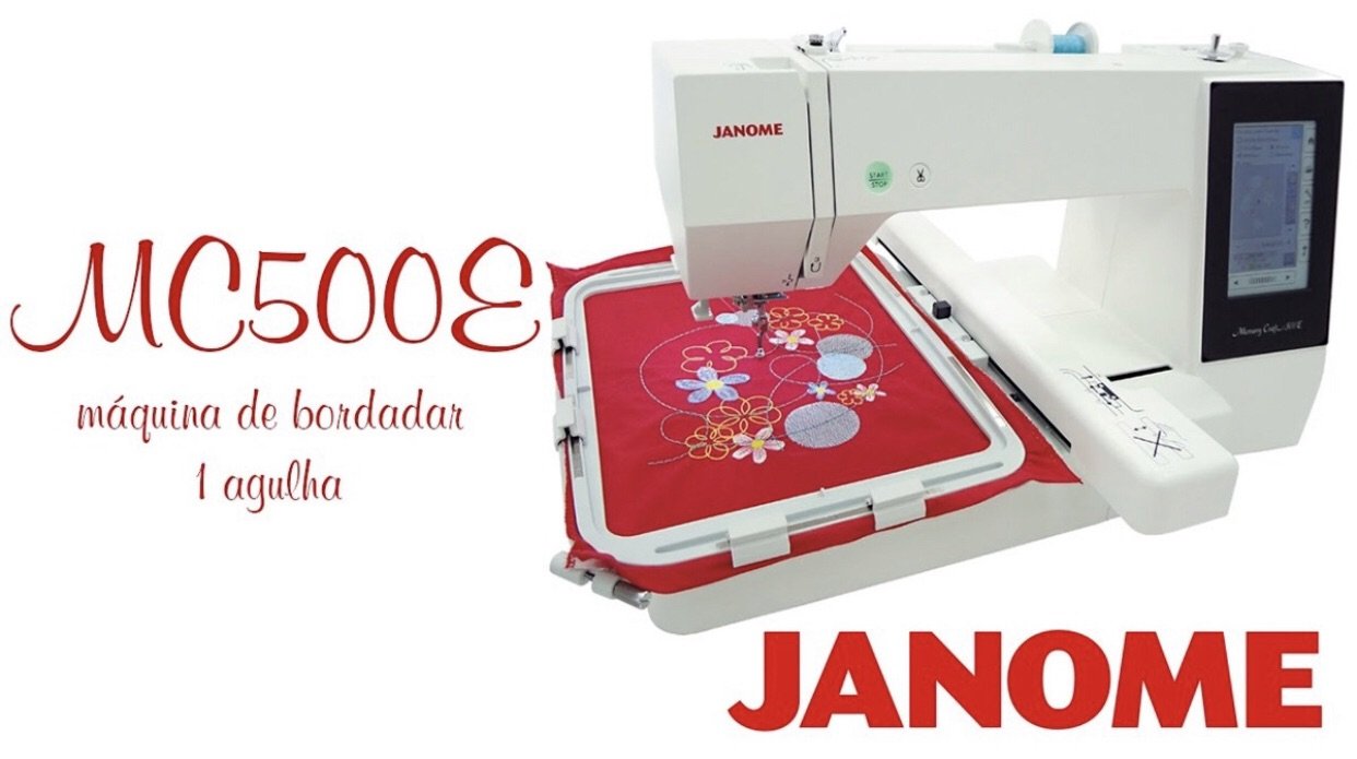 Janome Mc500 E Bordadora Profesional Máquina De Coser - Commercio