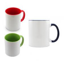 Pocillos Sublimación 11 Oz Mugs X 36 (Color Oreja y Fondo) - Commercio