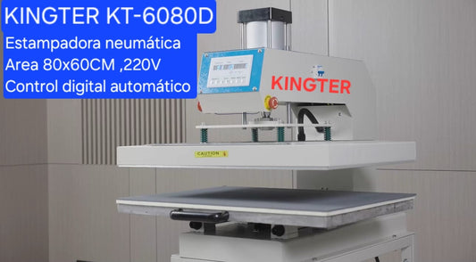 Estampadora Sublimadora Termofijadora Neumatica 60×80 Kingter KT 6080D
