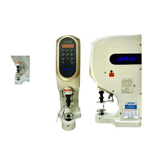 Troqueladora Prensa Electronica Jontex JT 818 Botones Taches Botones Ojales Tachadora