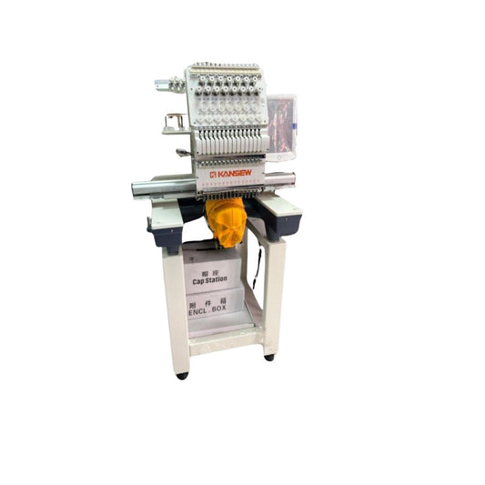 Bordadora Industrial Kansew KS 1501 Kit Gorra 15 agujas Máquina Bordar