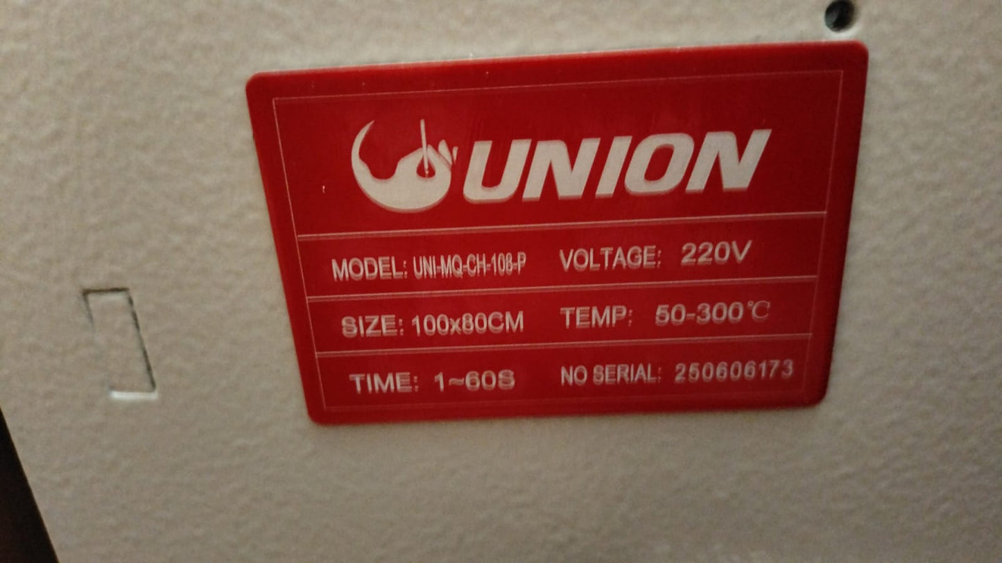 Plancha Estampadora Sublimadora Termofijadora Union 80x100 cm Manual Bandeja Extraible  Gran Formato