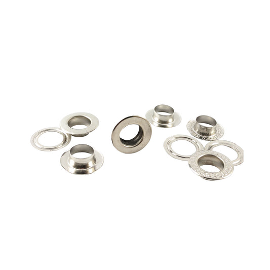 Ojalete Oxidable 3/8 Plateado Ojal Latón Corriente Ojales