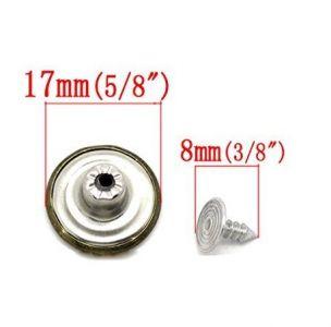 Boton Jean Metálico Plata Inoxidable - Commercio