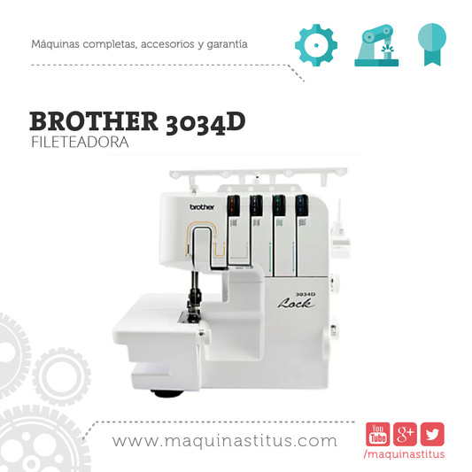 3034 D Brother Fileteadora Familiar - Commercio