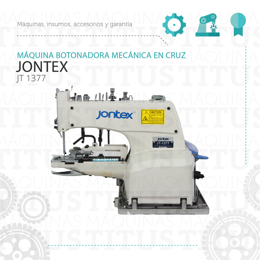 Botonadora Mecánica Jontex JT 1377 En cruz - Commercio