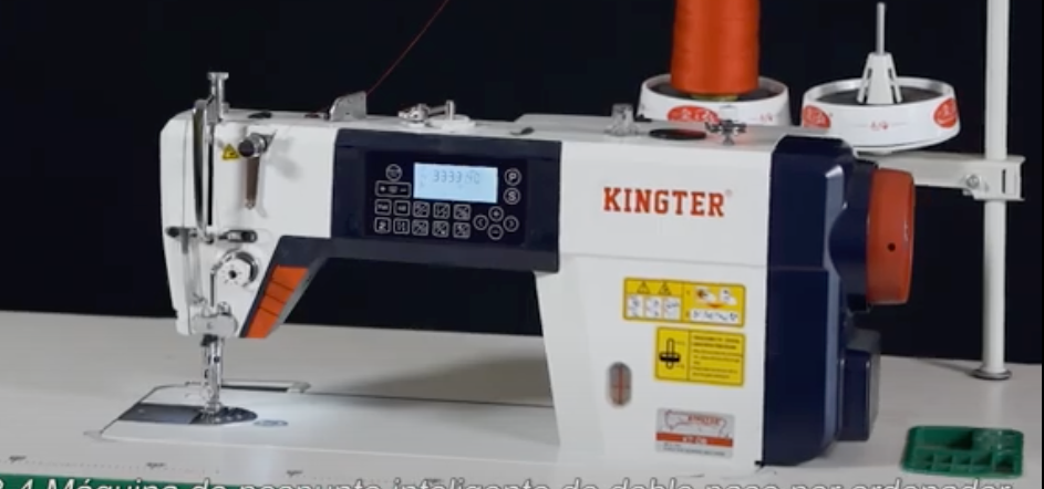 Plana Electronica Kingter KT D8 Maquina De Coser Industrial Doble Paso - Commercio
