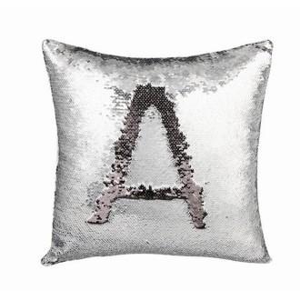 Cojín Sublimación Lentejuelas Plateado Relleno Gratis X 5 IT 603 - Commercio