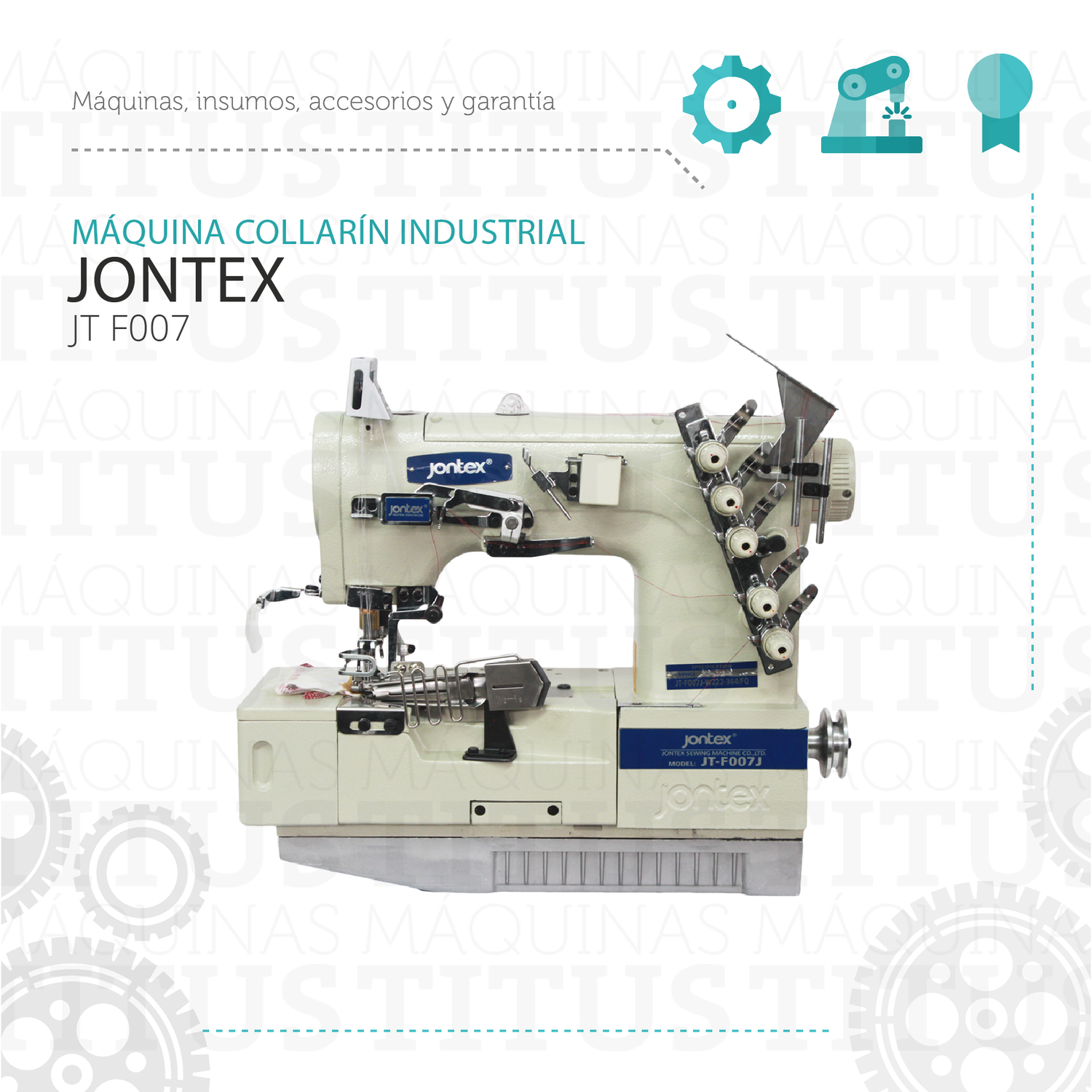 Collarin Industrial Jontex JT F007 F Maquina De Coser - Commercio
