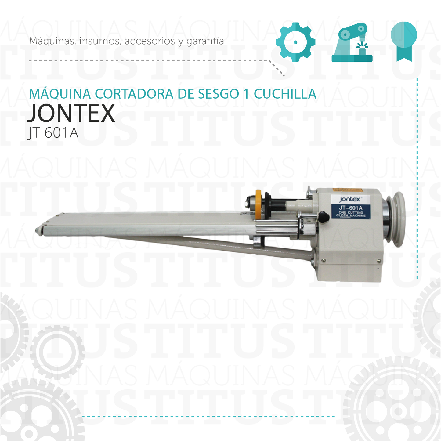 Cortadora De Sesgo Jontex JT 601A Maquina De Corte 1 Cuchill - Commercio