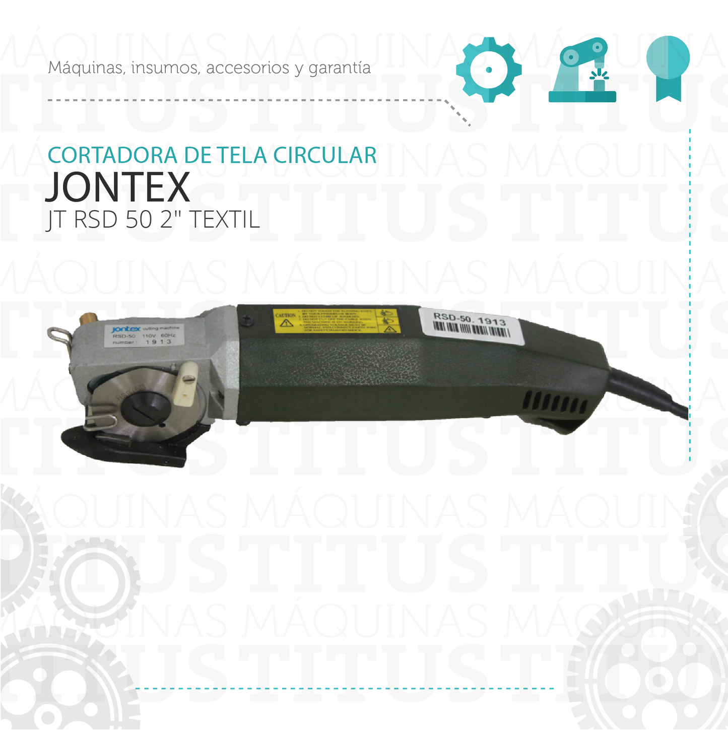 Cortadora De Tela Circular Jontex JT RSD 50 2" Textil - Commercio