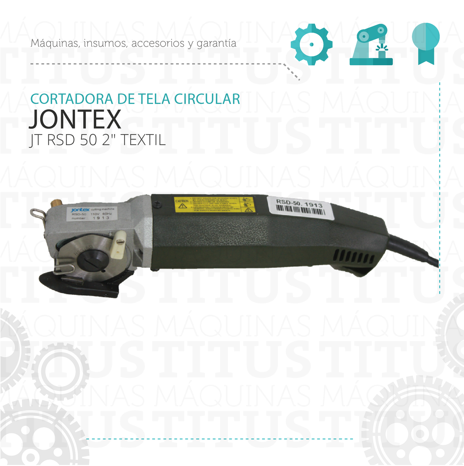 Cortadora De Tela Circular Jontex JT RSD 50 2" Textil - Commercio
