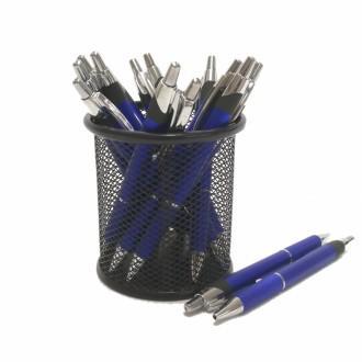 Esfero Promo Retrac Metalizado Azul X 50 IT 583 - Commercio