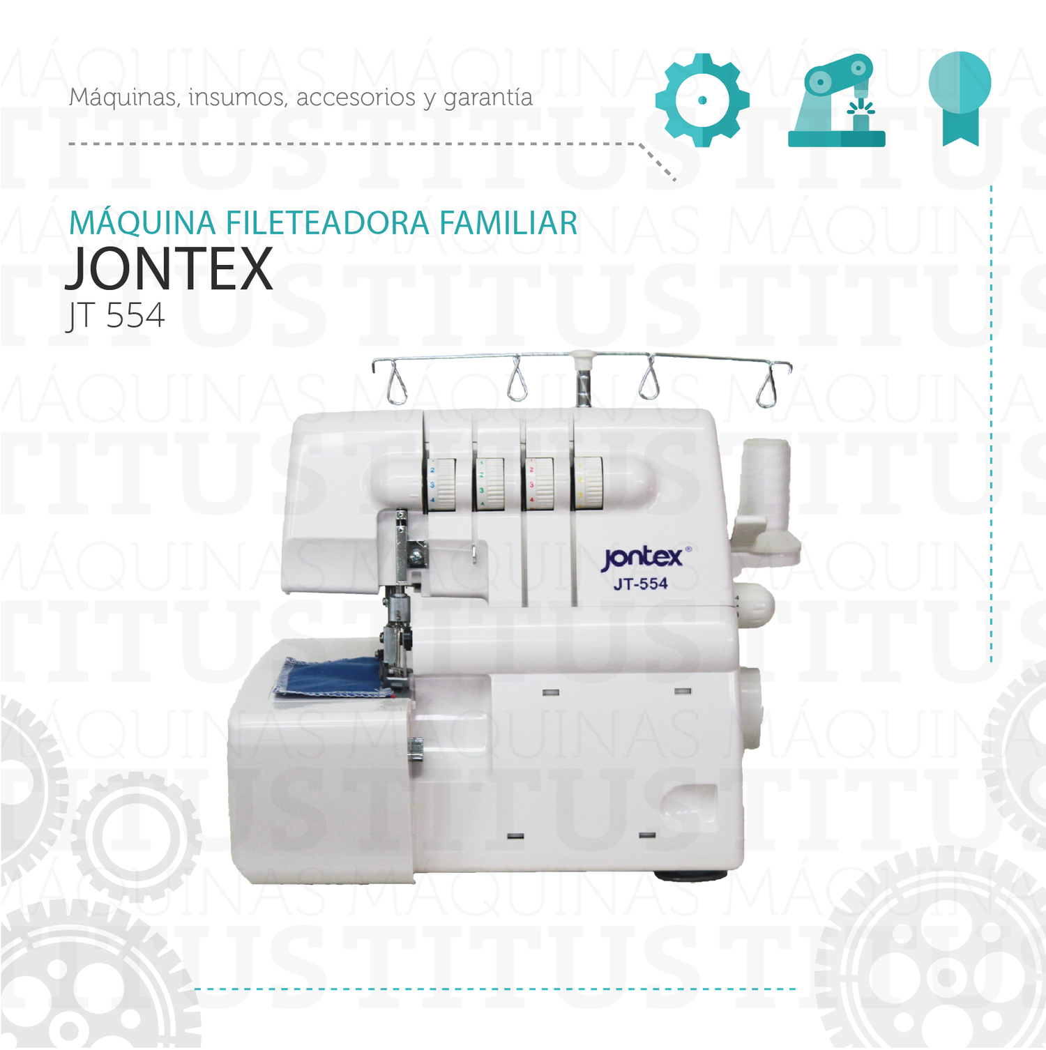 Fileteadora Familiar Jontex JT 554 Maquina De Coser - Commercio