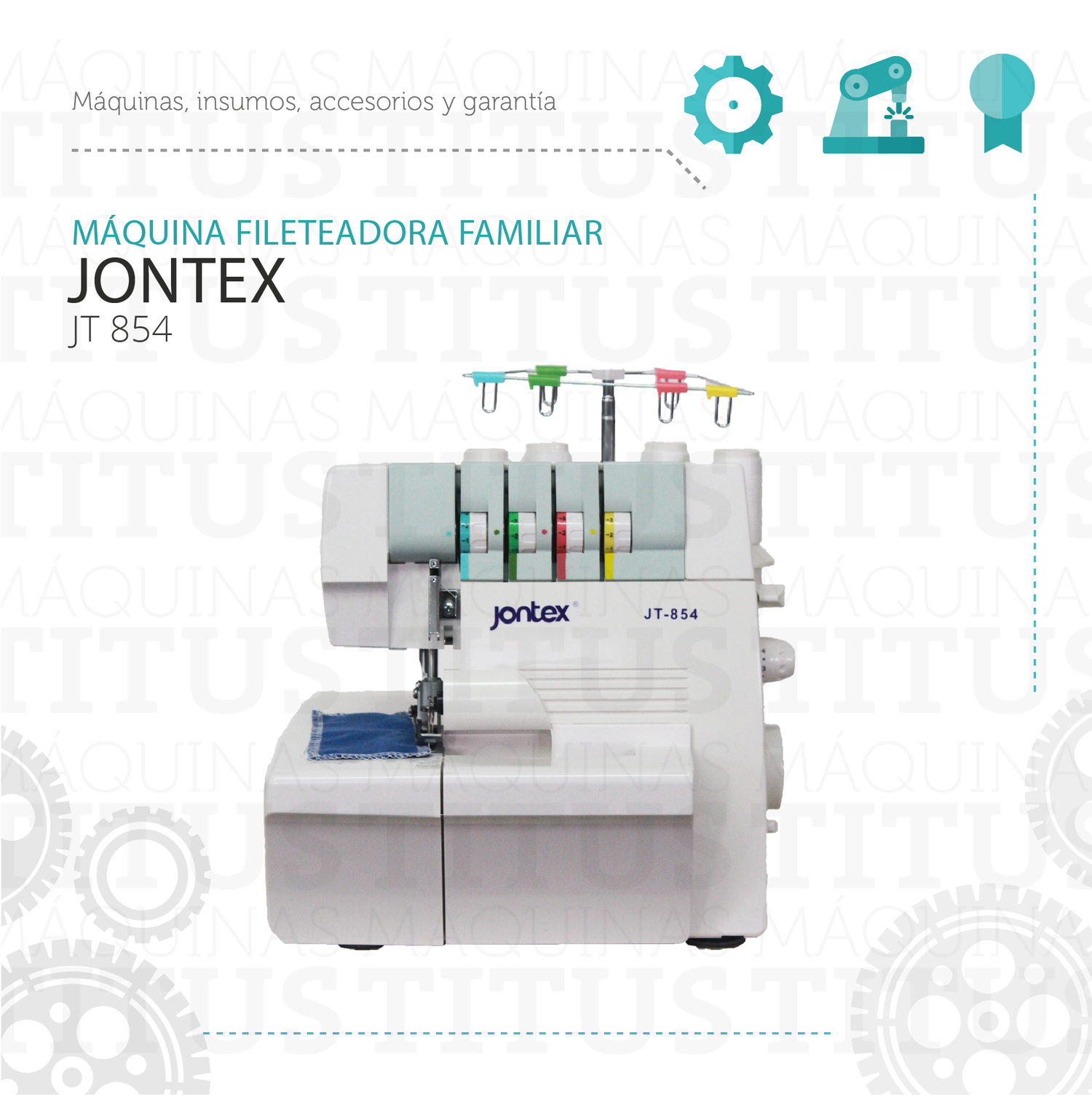 Fileteadora Familiar Jontex JT 854 Maquina De Coser - Commercio