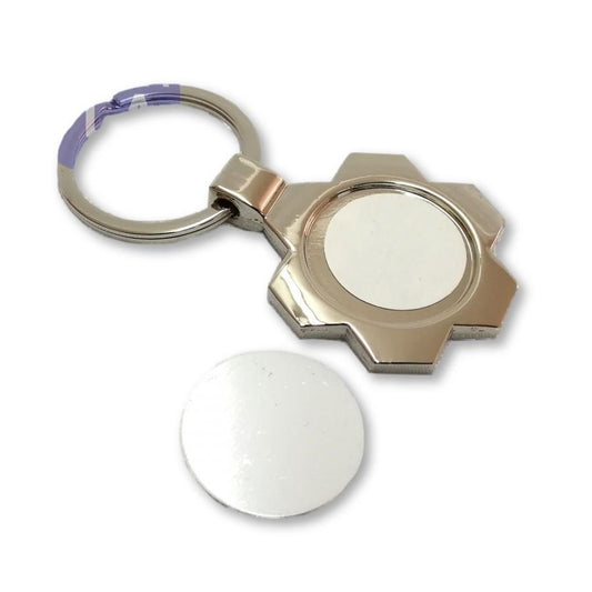 Llavero Circular Sublimación Metálico Circular IT 545 - Commercio