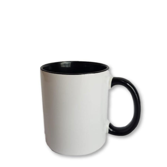 Mug Sublimacion Pintado Dentro Y Orejita - Negro X 36 IT 581 - Commercio