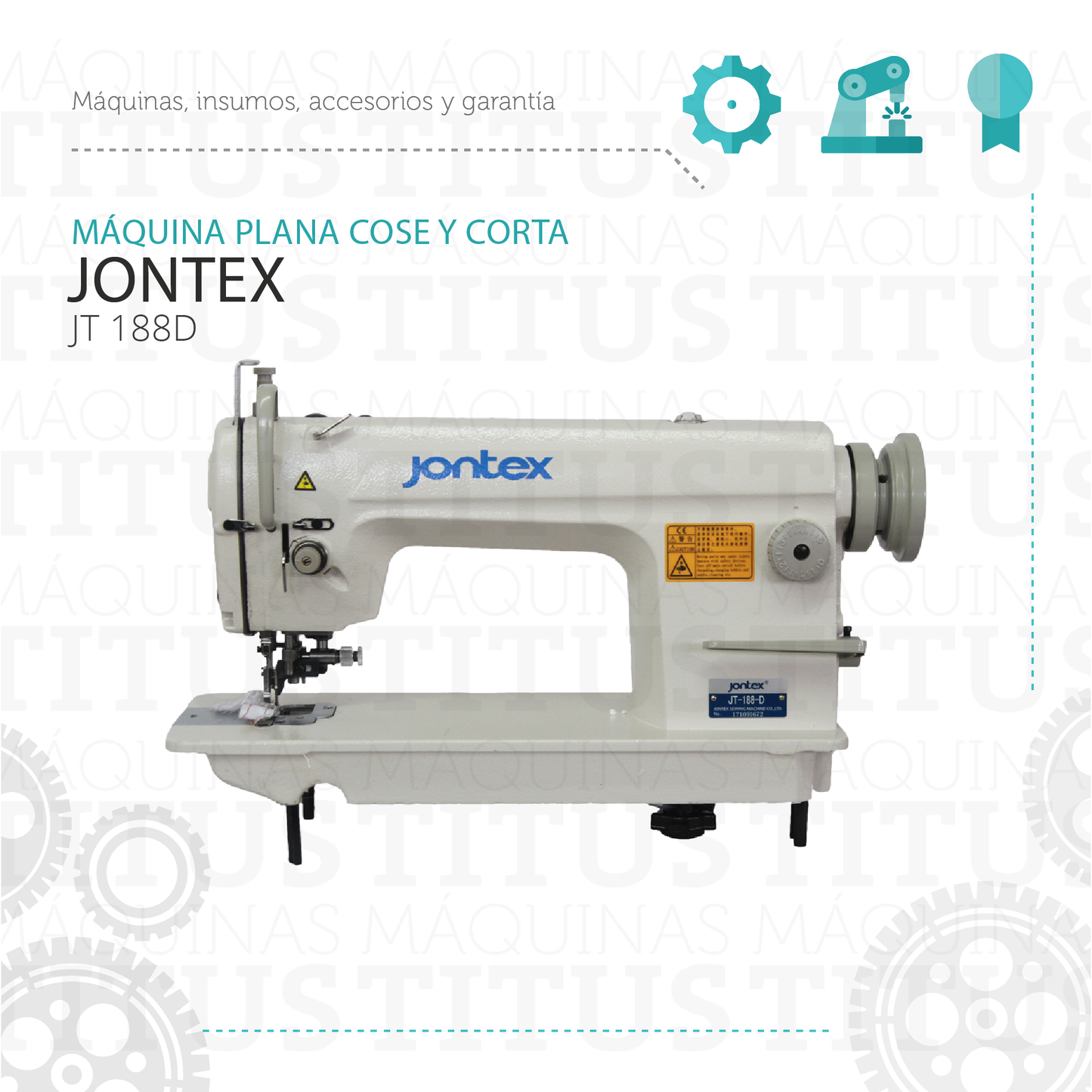 Plana Cose y Corta Jontex JT 188 D Maquina De Coser - Commercio