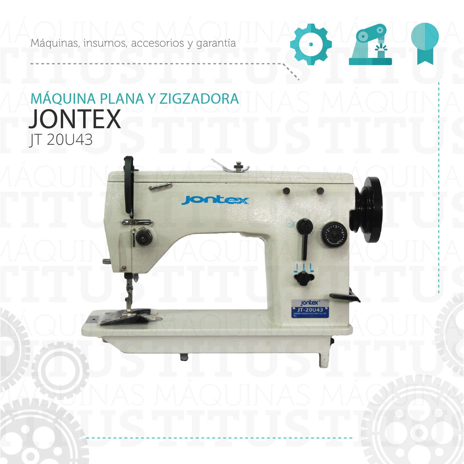 Plana Y Zigzadora Jontex Jt 20u 43 Maquina De Coser - Commercio