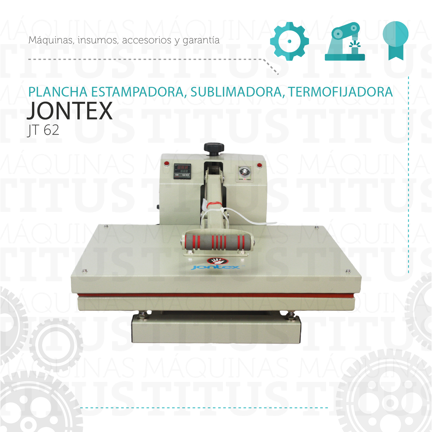 Plancha Estampadora Sublimadora Termofijadora Jontex JT 62 - Commercio