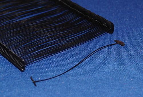 Plastiflechas Negro Pistola Etiquetas Sujetador Ropa 75mm IT043 - Commercio