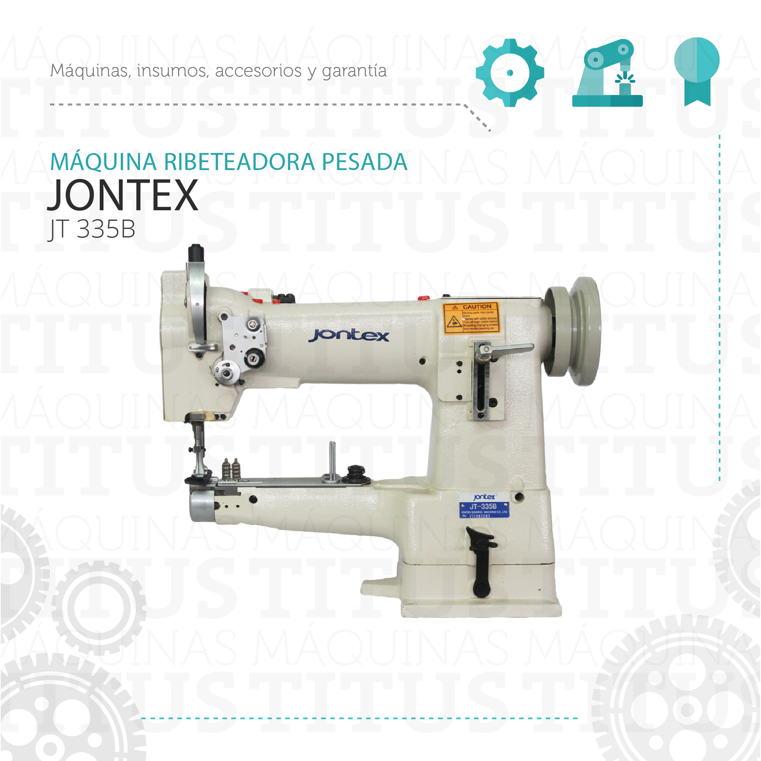 Ribeteadora Jontex JT 335 B Pesada Maquina De Coser - Commercio
