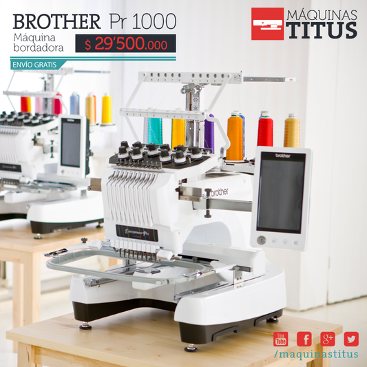 Pr 1000 Brother Bordadora Profesional - Commercio