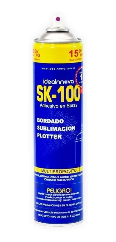 Adhesivo Pegamento Spray Reposicionable SK 100 Aerosol Bordado Sublimación Plotter - Commercio